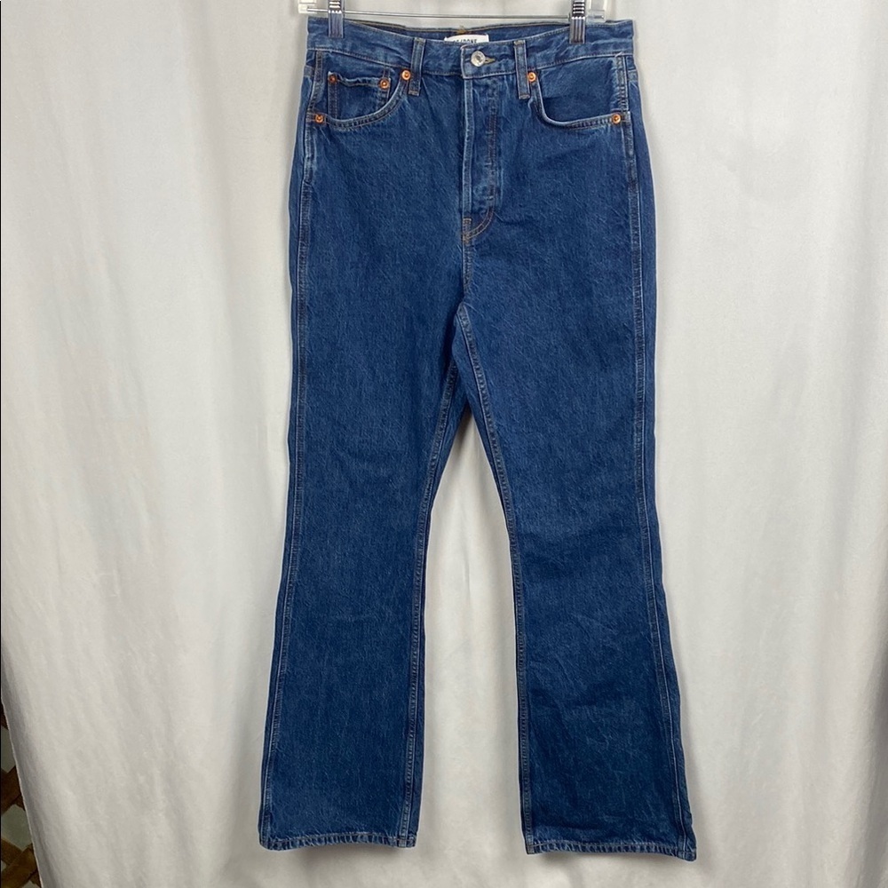 RE/DONE The Riding Western Rodeo Riding Jeans Fit Flare - Faded Rider - Size 27 - Picture 3 of 13